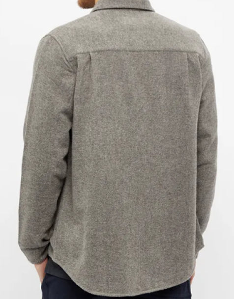 FOLK Clean Cuff Flannel Shirt